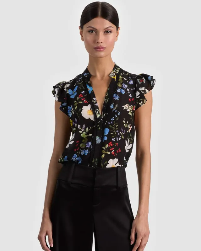 Arlette Silk Blouse made by Alice + Olivia