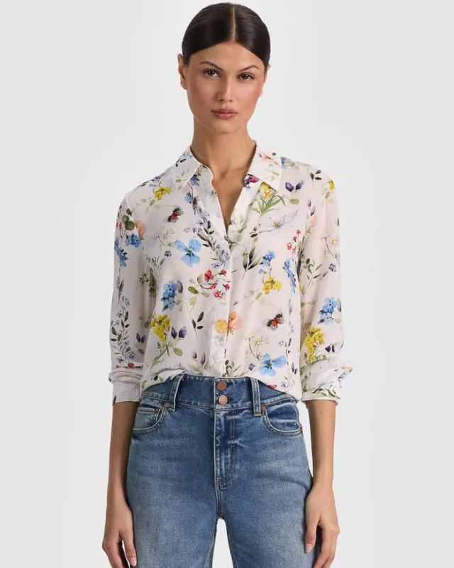 Willa Silk Blouse made by Alice + Olivia