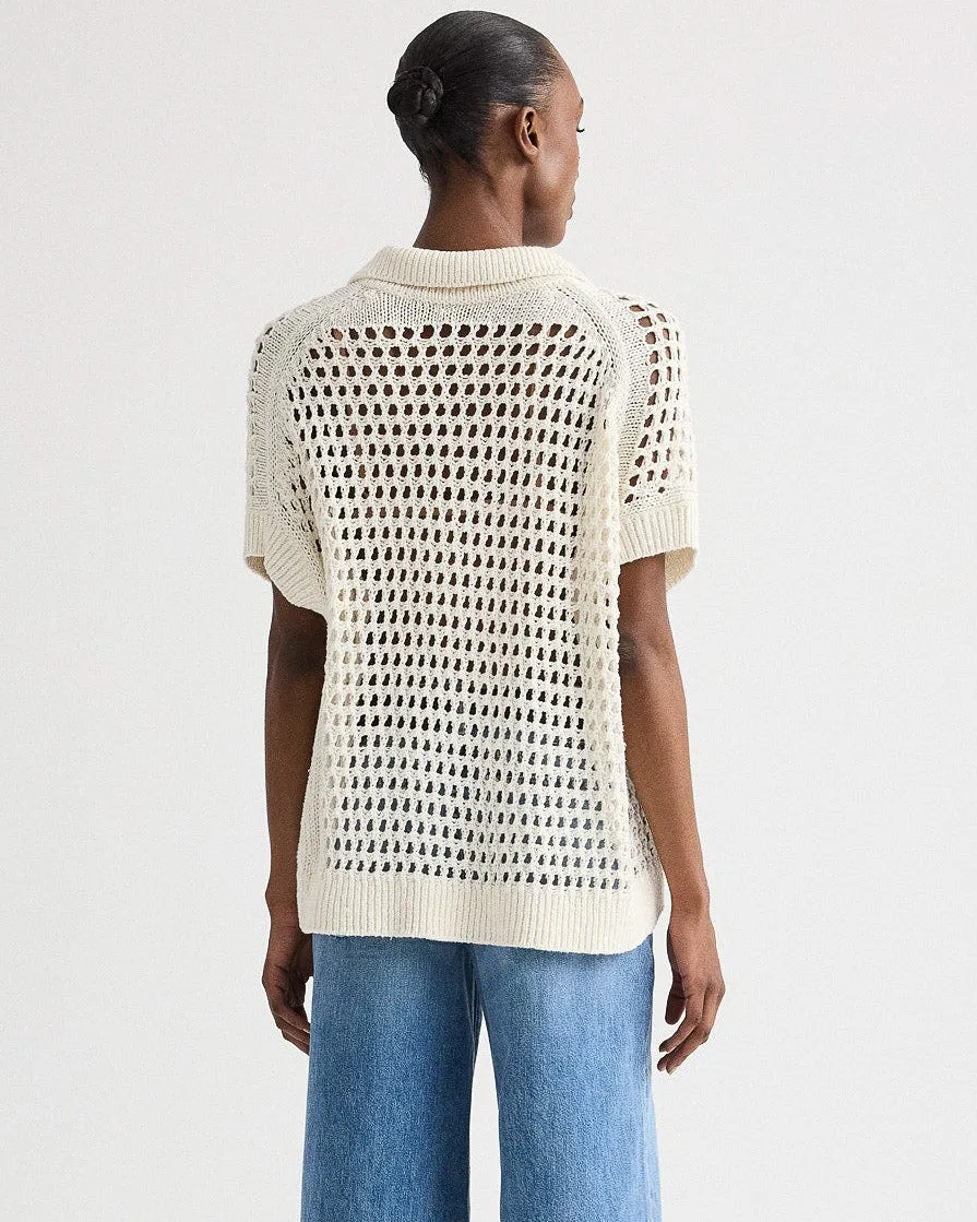 Supersized Open Knit Polo sold by TNT Fashion product image thumbnail 4
