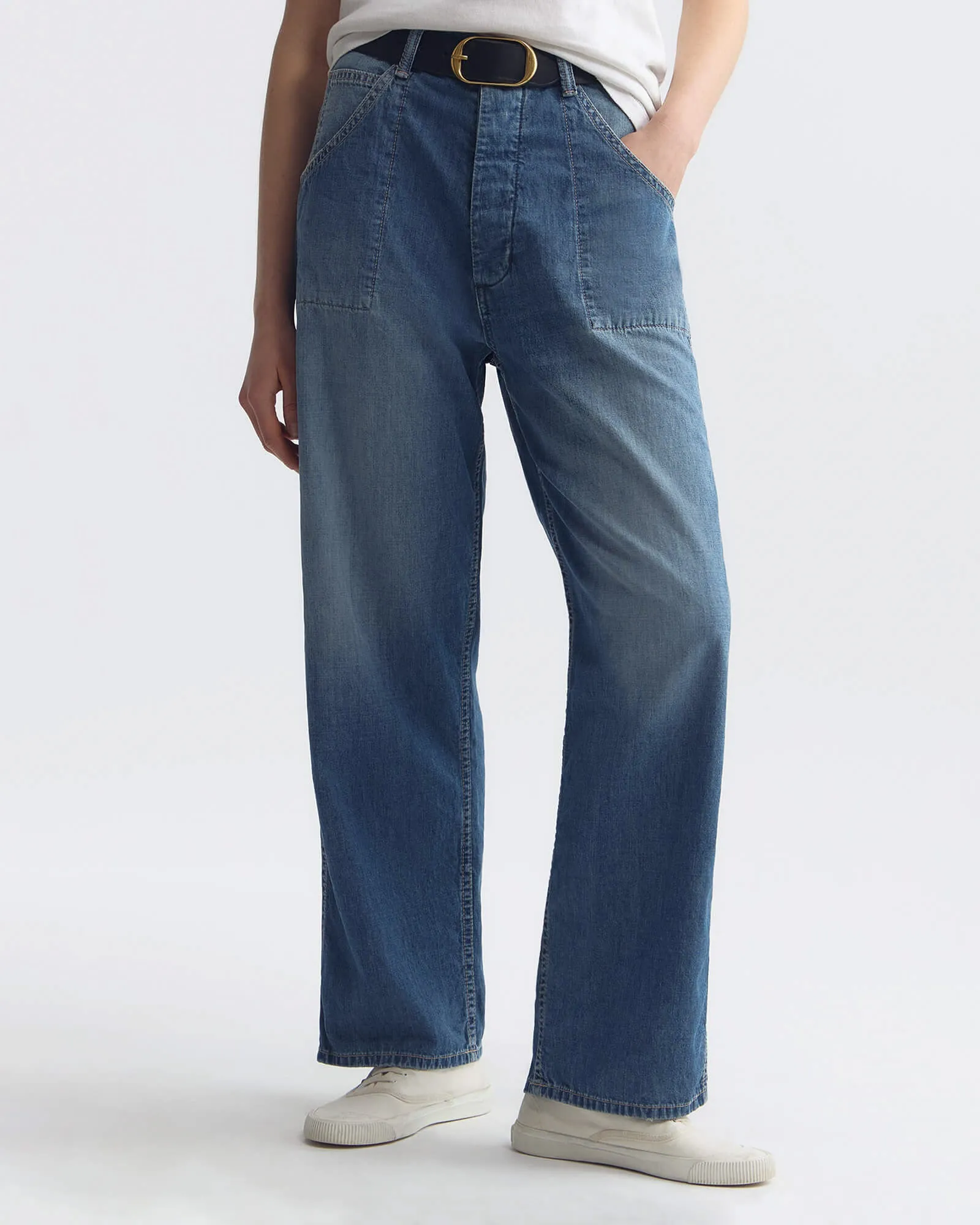 Whitney Denim Pant sold by TNT Fashion