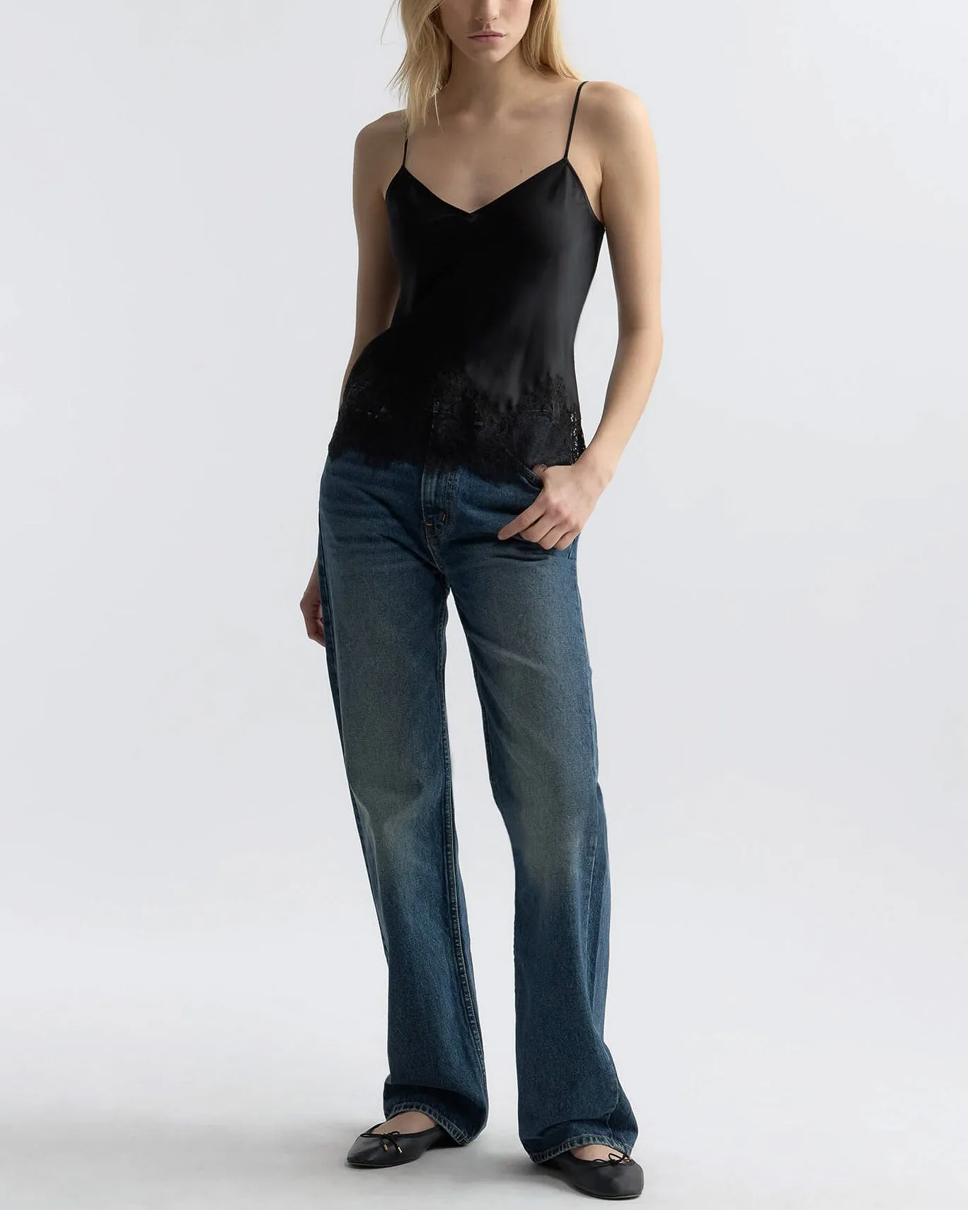 Nadine Lace Cami Silk Top sold by TNT Fashion product image thumbnail 2