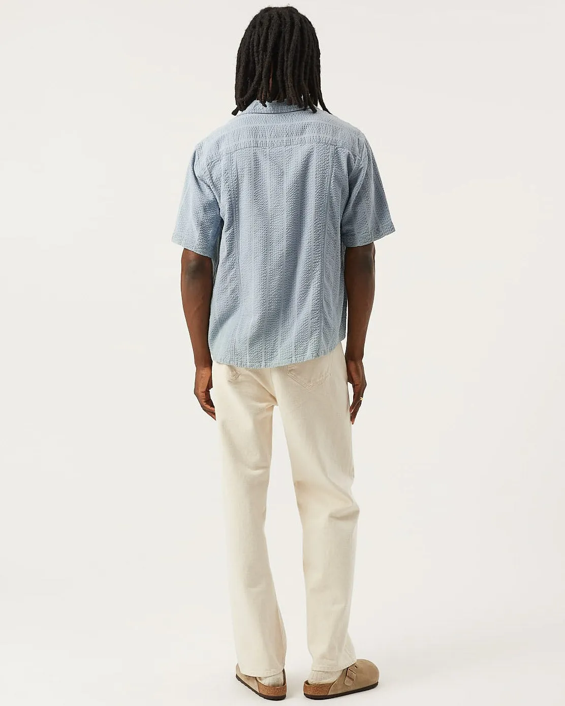 Striped Seersucker Short Sleeve sold by TNT Fashion product image thumbnail 3