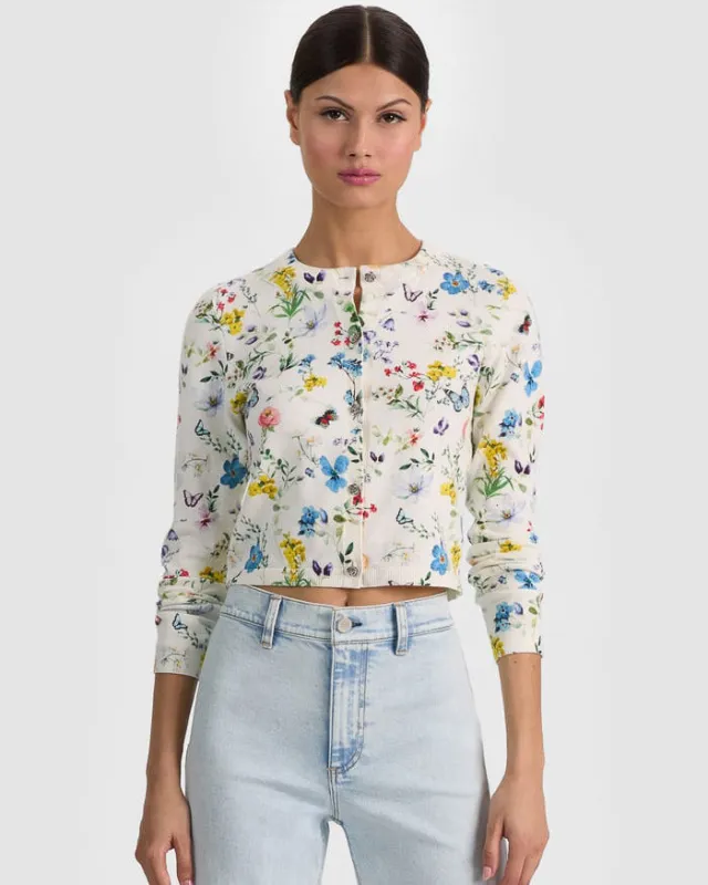 Carsdon Print Cardigan made by Alice + Olivia