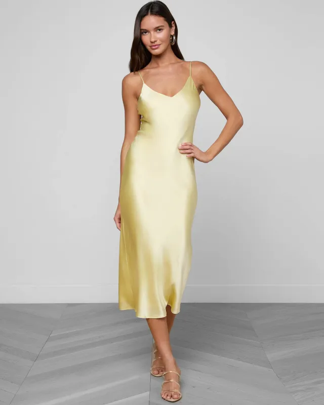Seridie Silk Slip Dress made by L'AGENCE