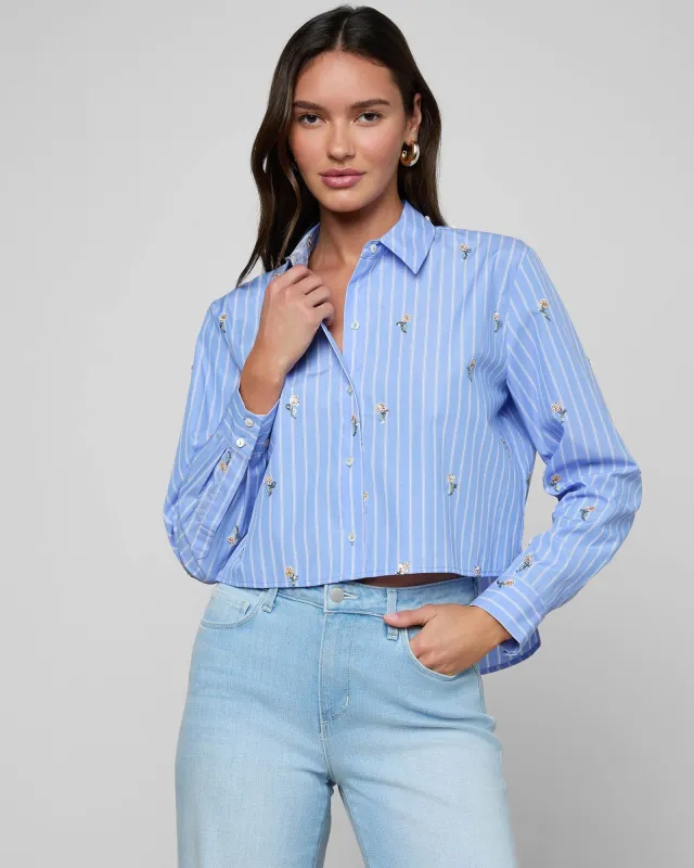 Cosette Sequined Shirt made by L'AGENCE