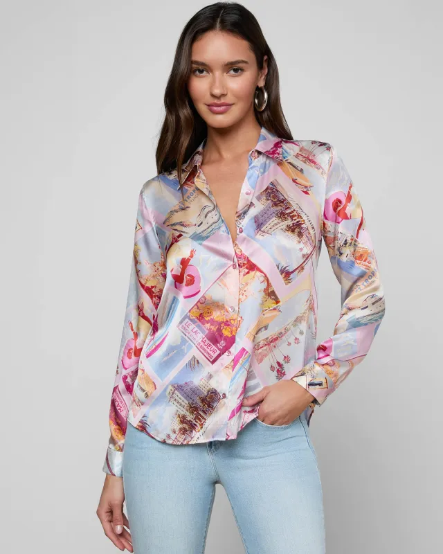 Tyler Silk Blouse made by L'AGENCE