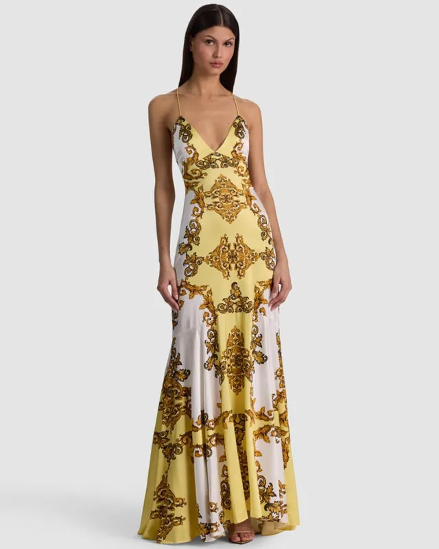 Milta Mermaid Slip Dress made by Alice + Olivia