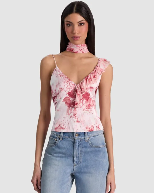 Zelda Tank With Scarf made by Alice + Olivia