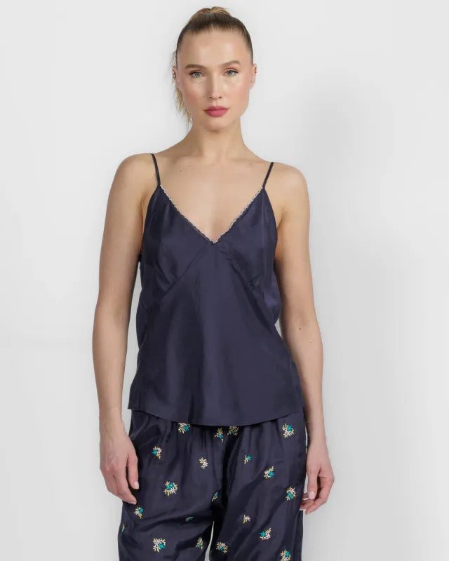 Habotai Embroidered Top made by Forte Forte