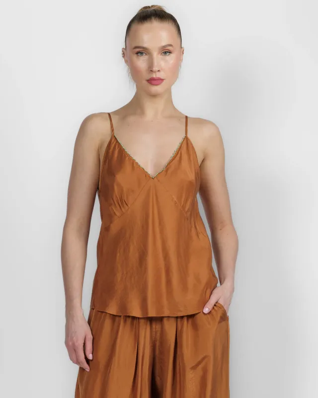 Habotai Embroidered Top made by Forte Forte