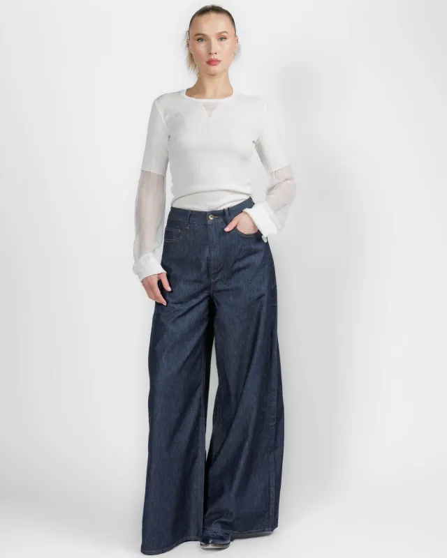 Chiffon Insert Long Sleeve made by masnada