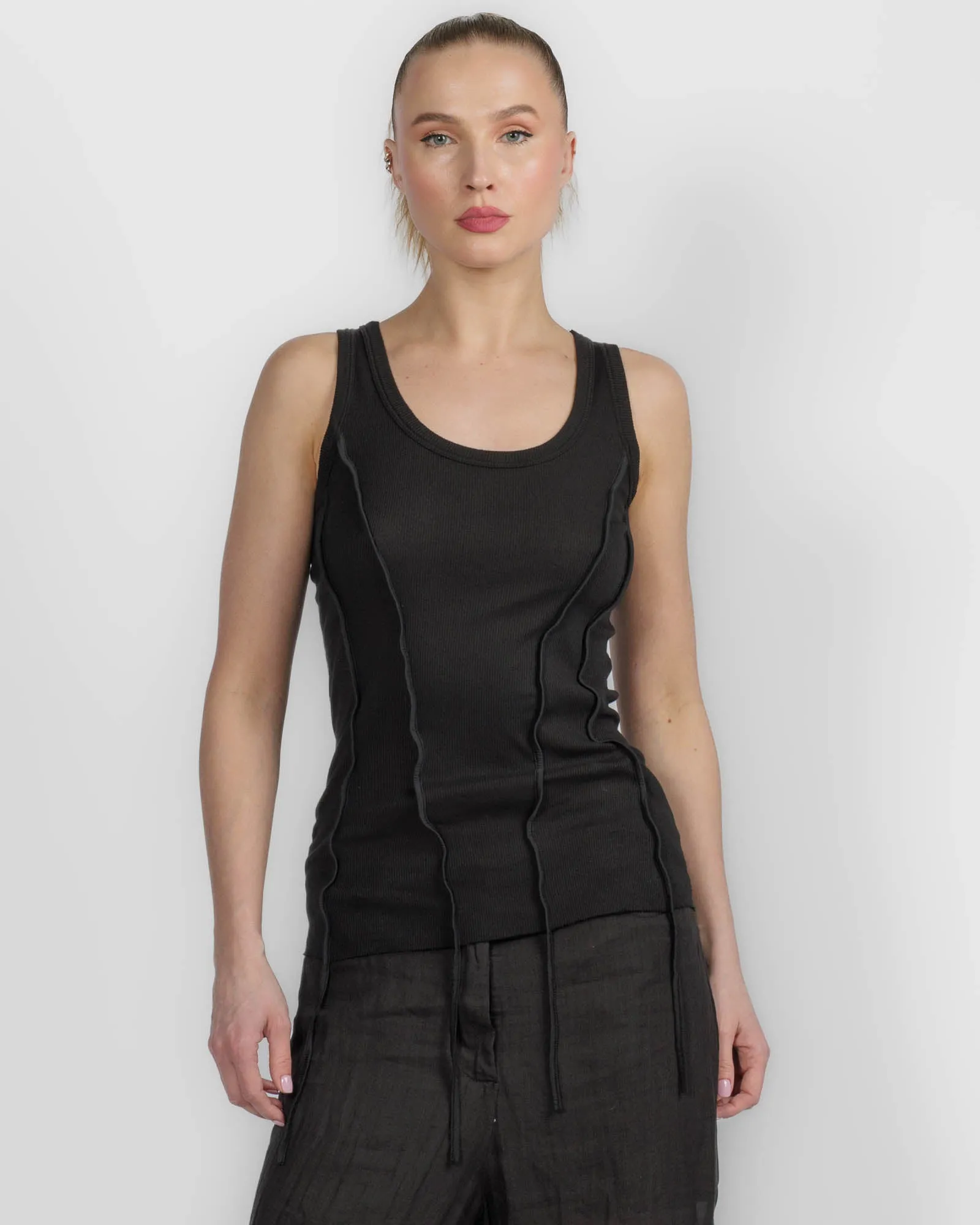 Chiffon Insert Tank sold by TNT Fashion
