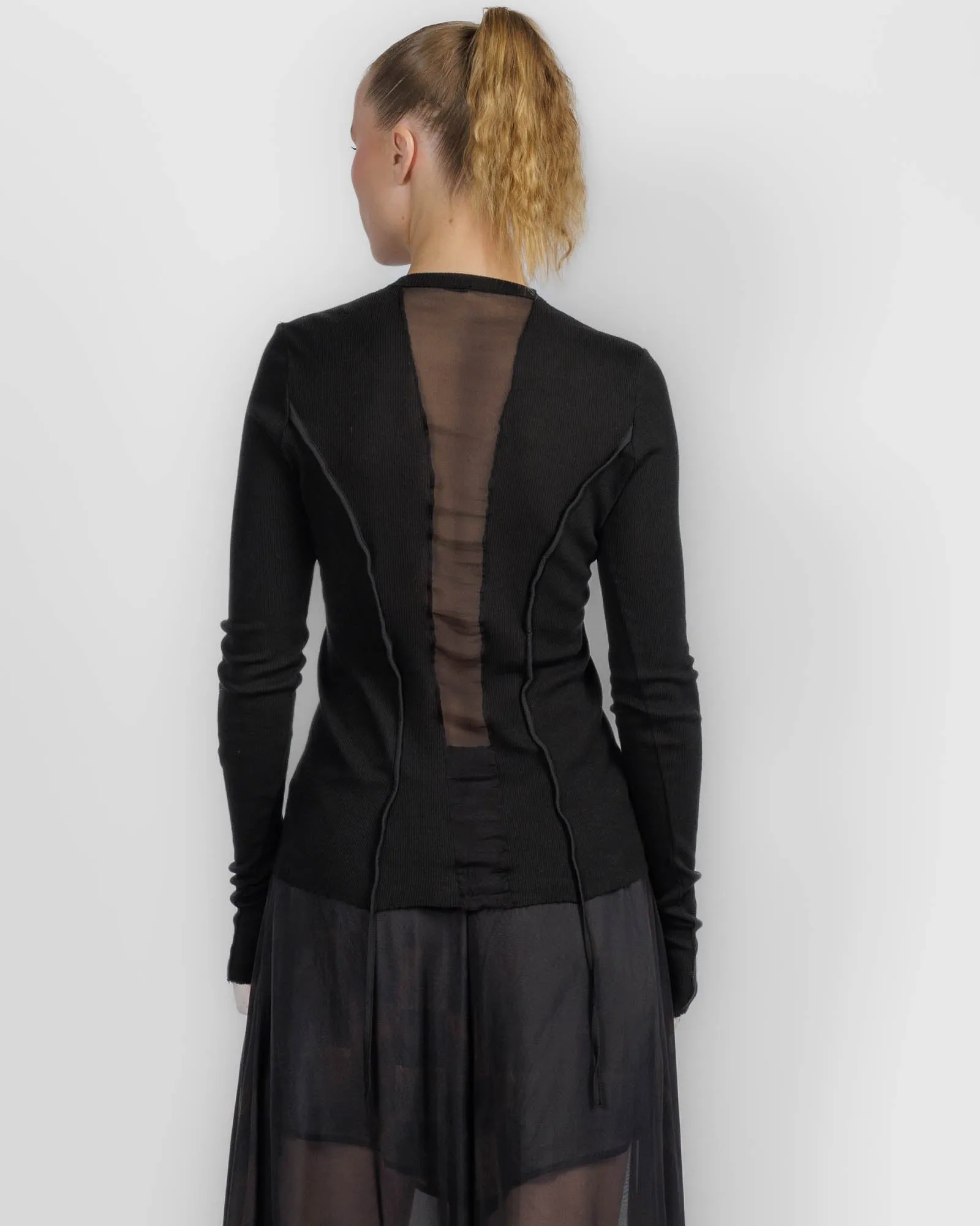 Chiffon Insert Cardigan sold by TNT Fashion product image thumbnail 2