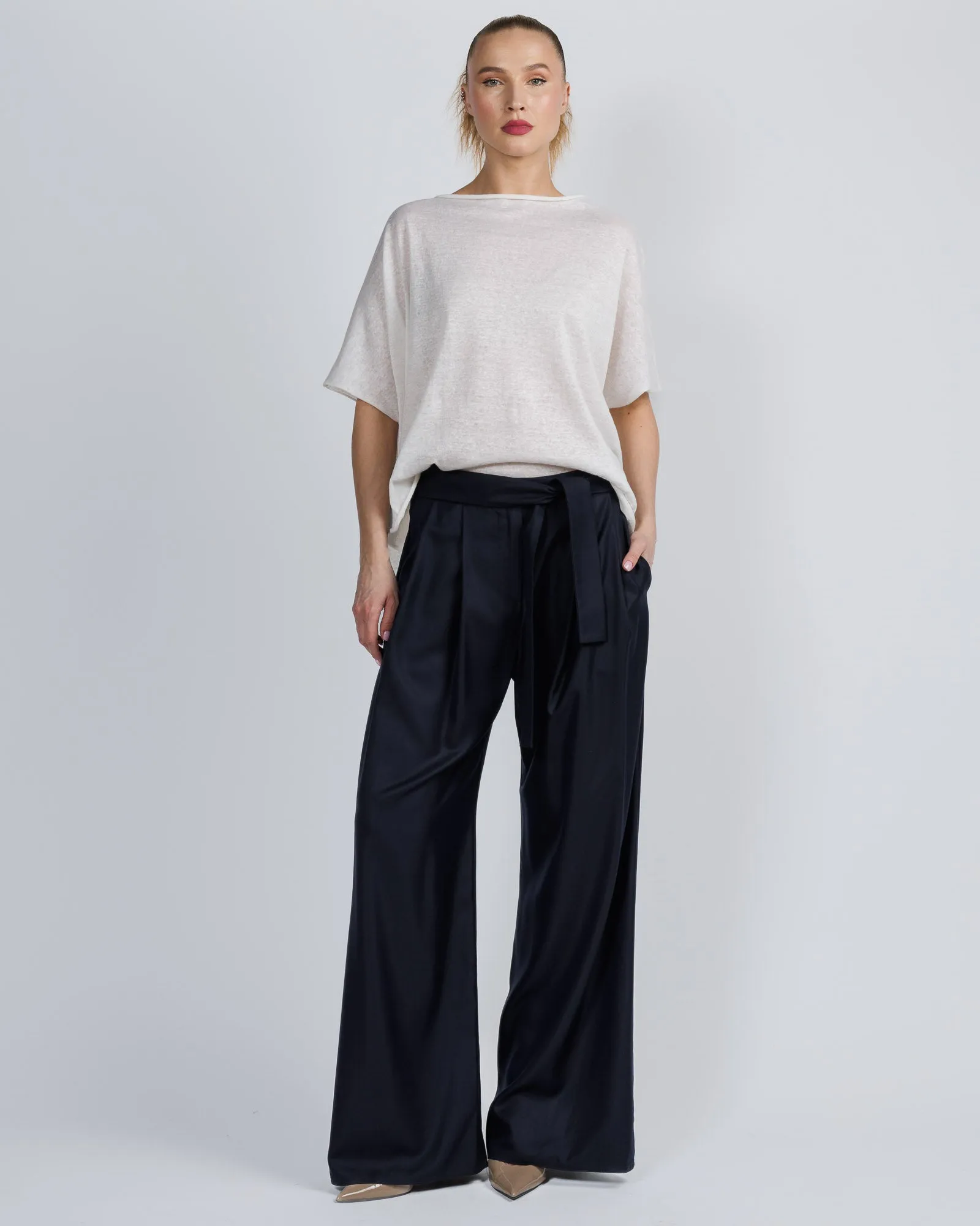 Wide Leg Pant With Belt sold by TNT Fashion product image thumbnail 2