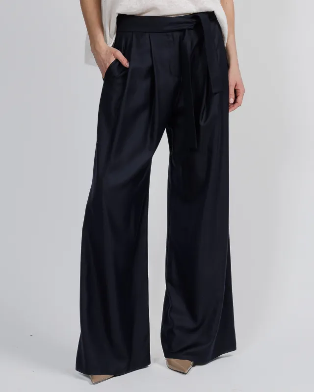 Wide Leg Pant With Belt made by Dusan