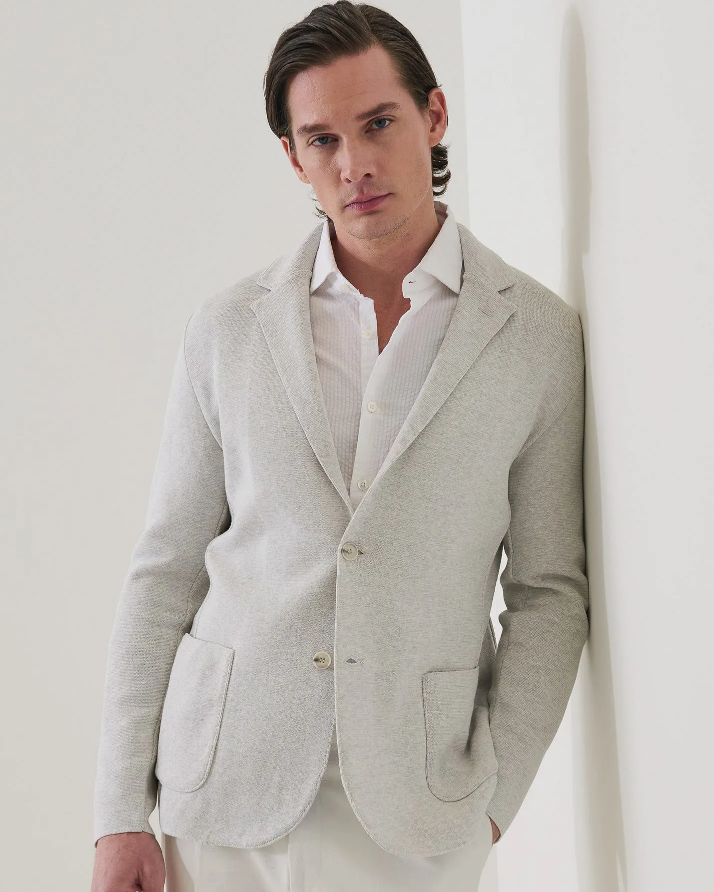 Cotton Half Milano Knit Blazer sold by TNT Fashion