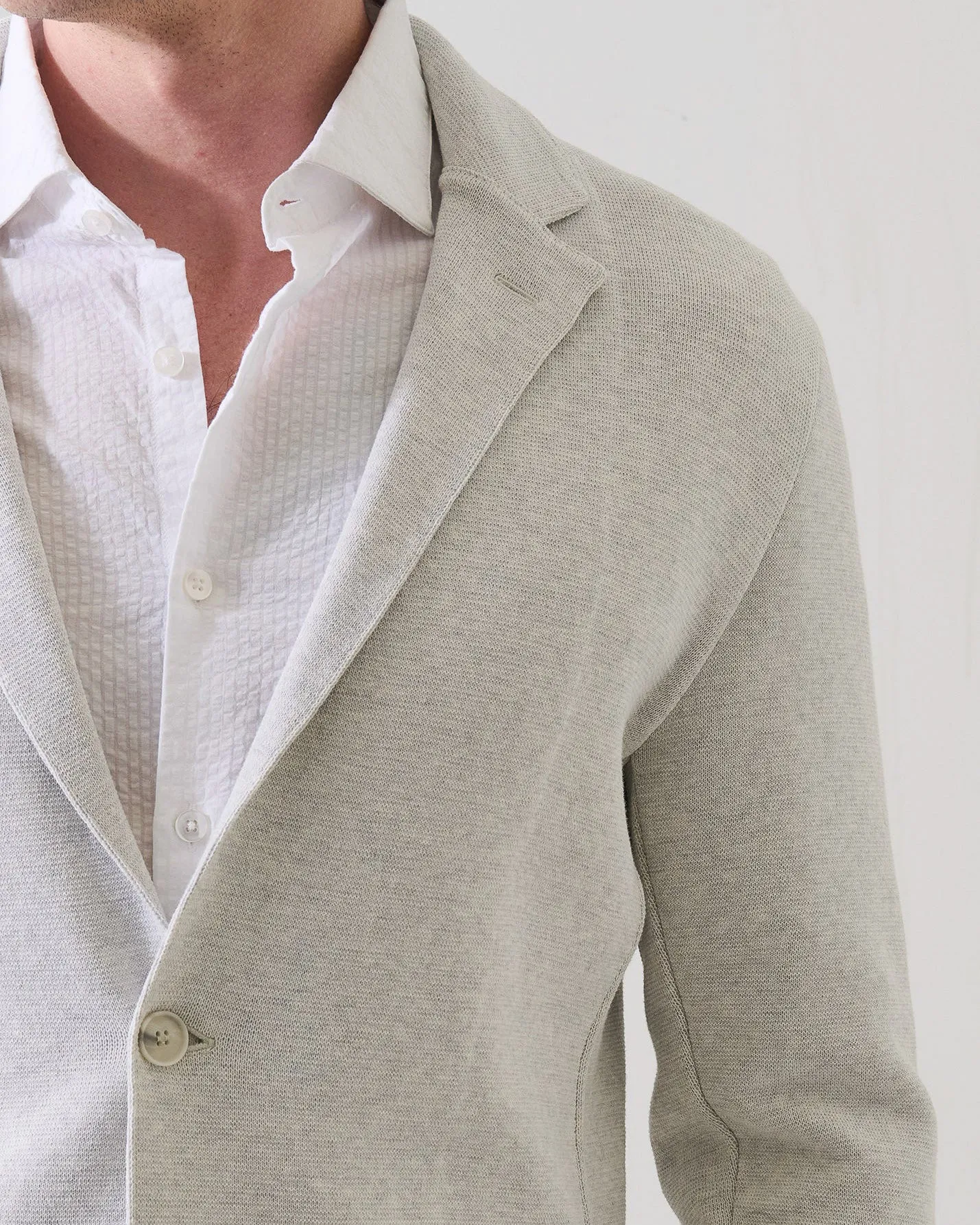 Cotton Half Milano Knit Blazer sold by TNT Fashion product image thumbnail 5