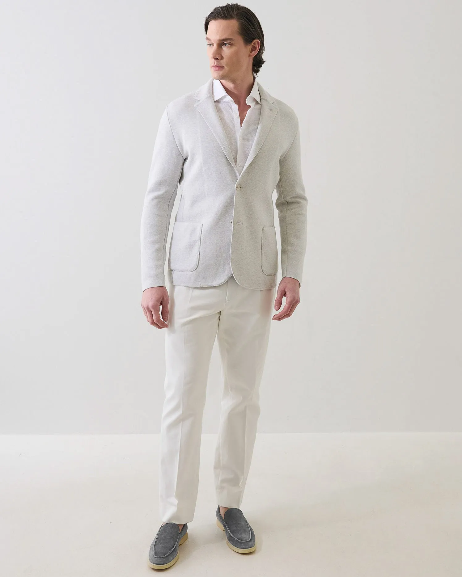 Cotton Half Milano Knit Blazer sold by TNT Fashion product image thumbnail 2