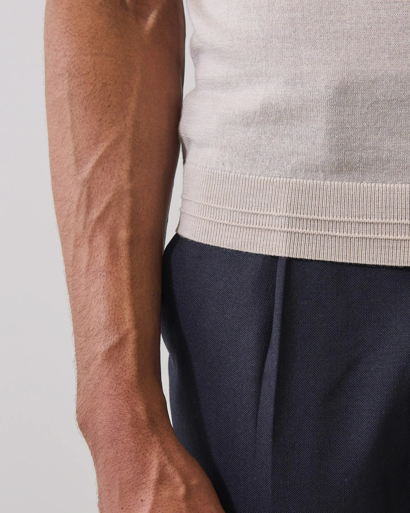 Merino Silk Tipped Crewneck Sweater sold by TNT Fashion product image thumbnail 5