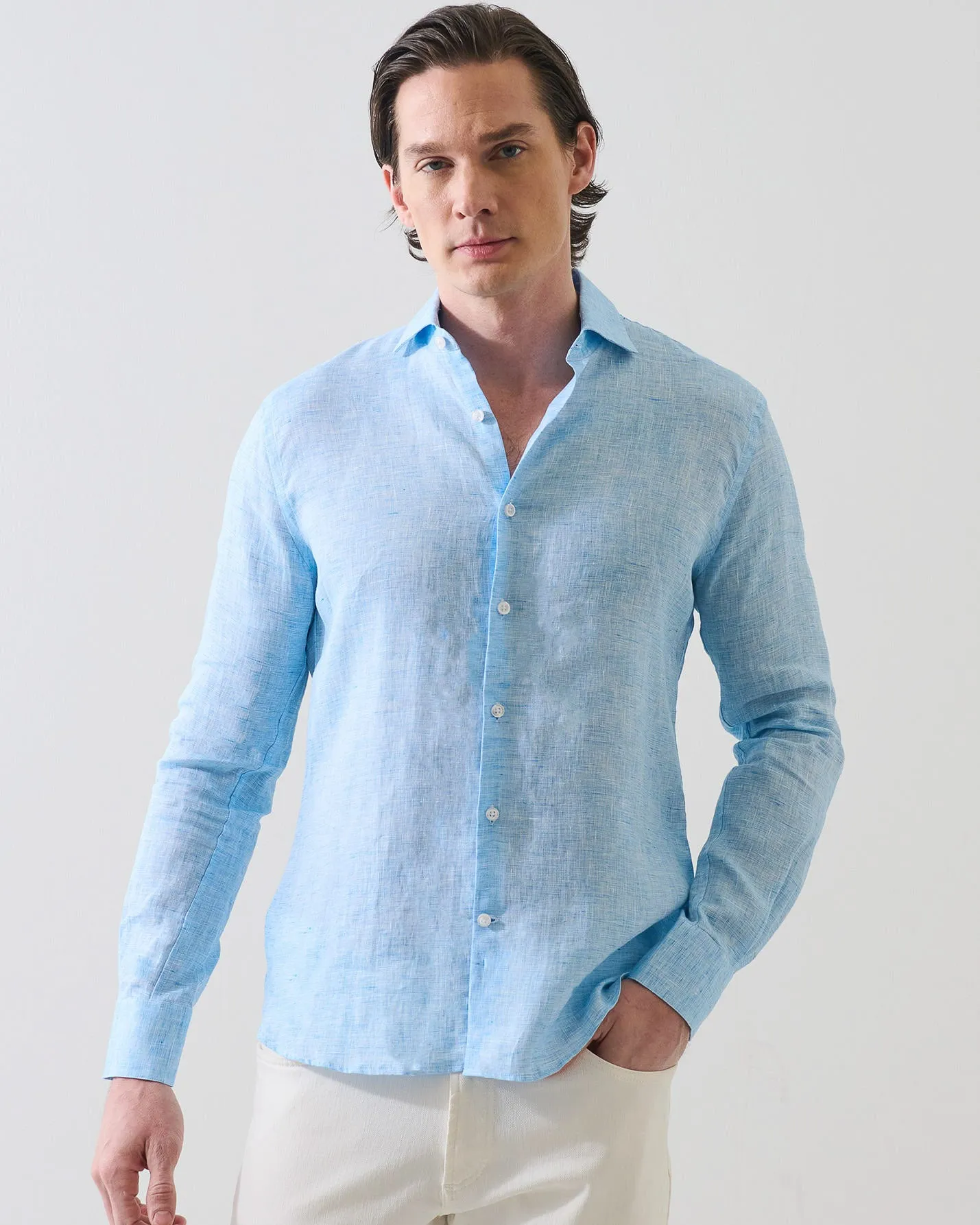Linen End on End Shirt sold by TNT Fashion product image thumbnail 3