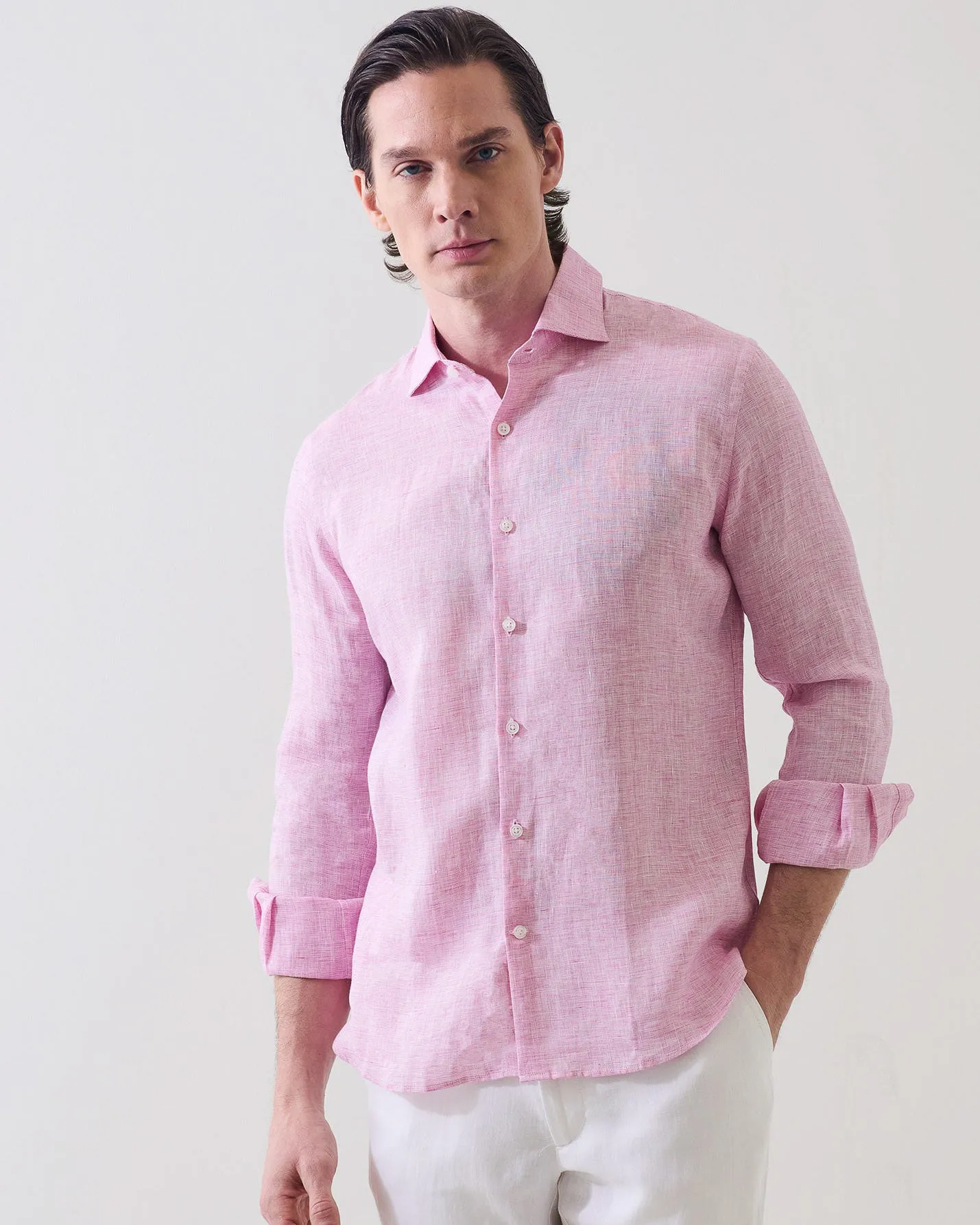 Linen End on End Shirt sold by TNT Fashion