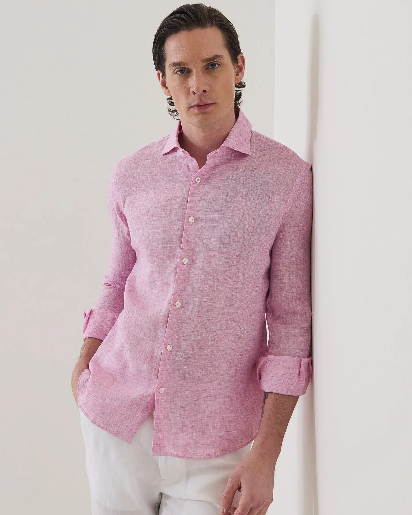 Linen End on End Shirt sold by TNT Fashion product image thumbnail 3