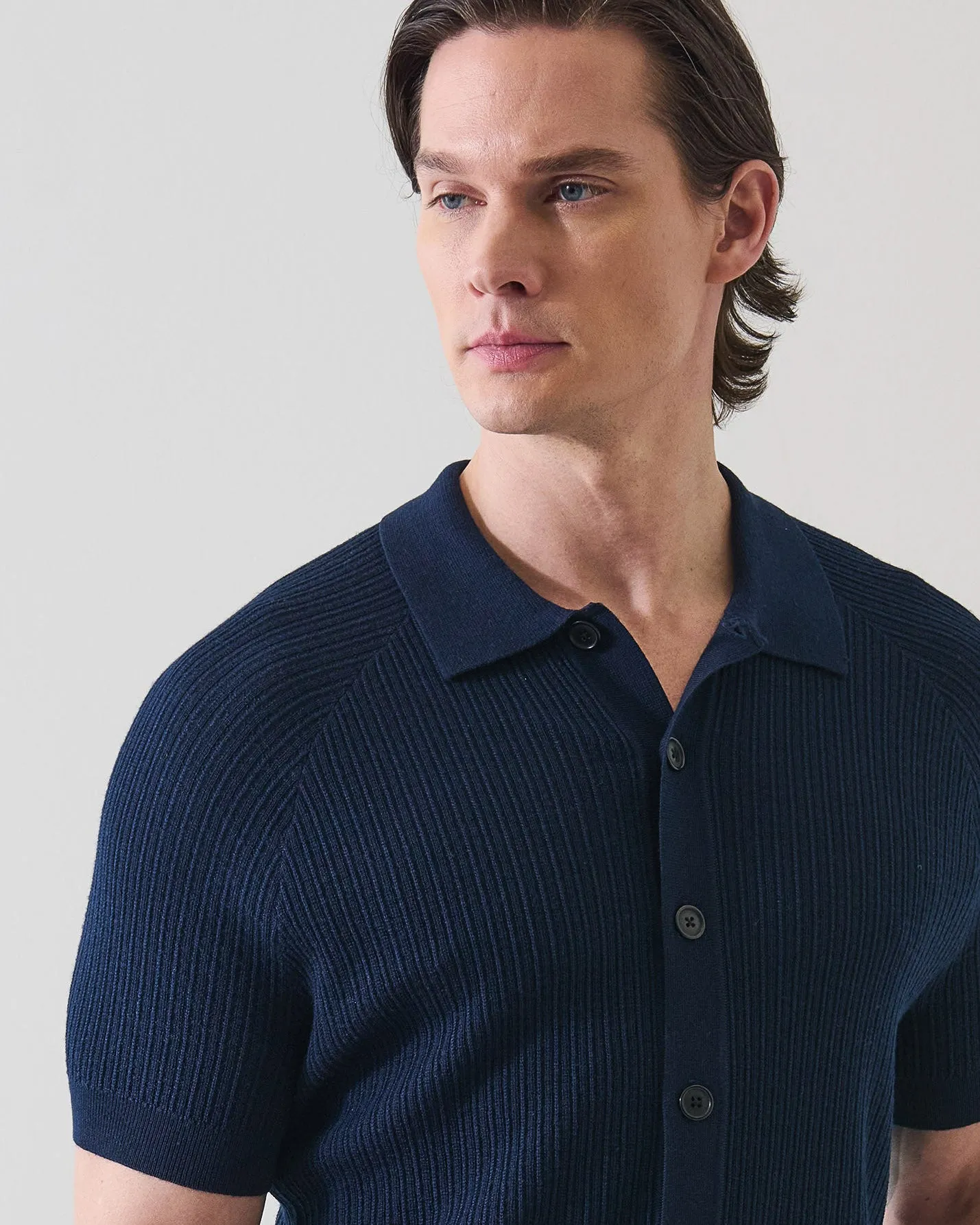 Merino Silk Textured Knit Shirt sold by TNT Fashion product image thumbnail 3