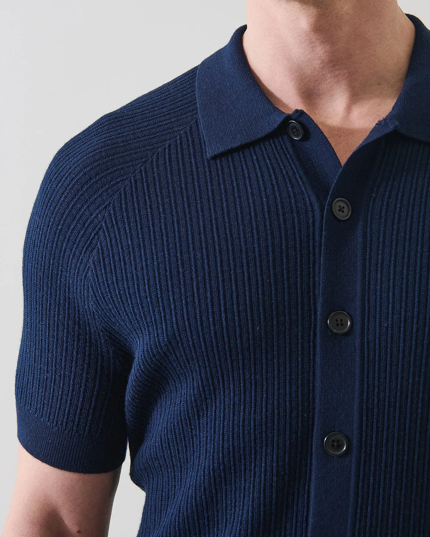 Merino Silk Textured Knit Shirt sold by TNT Fashion product image thumbnail 4