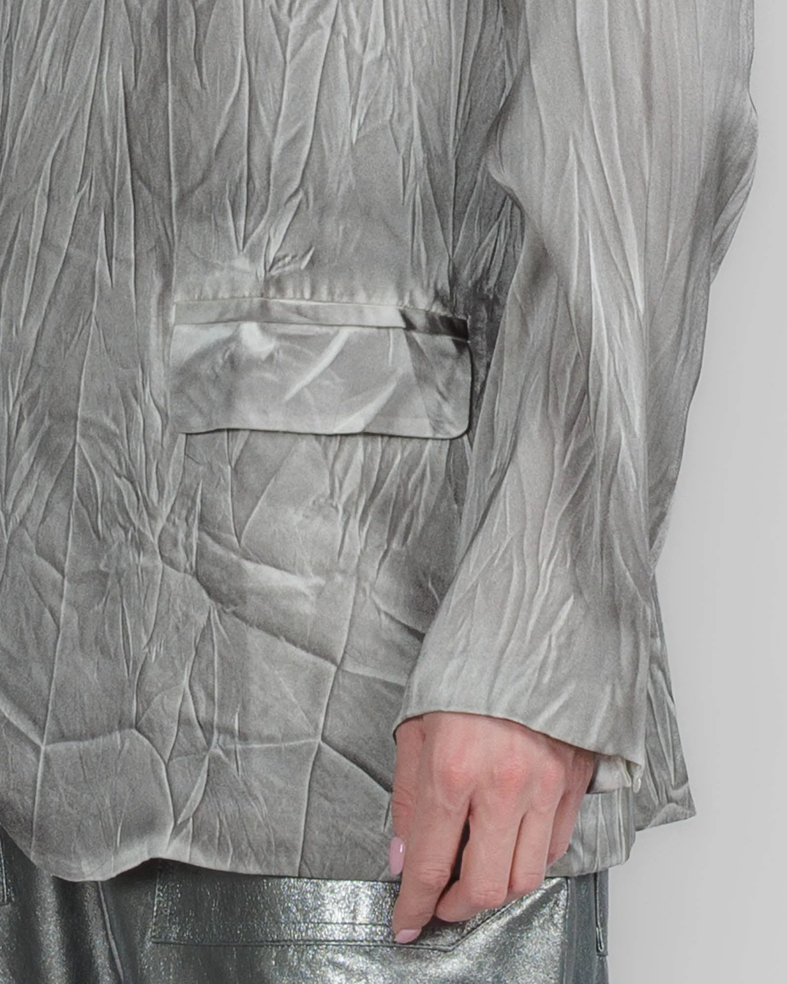 Crumpled Effect Jacket sold by TNT Fashion product image thumbnail 5