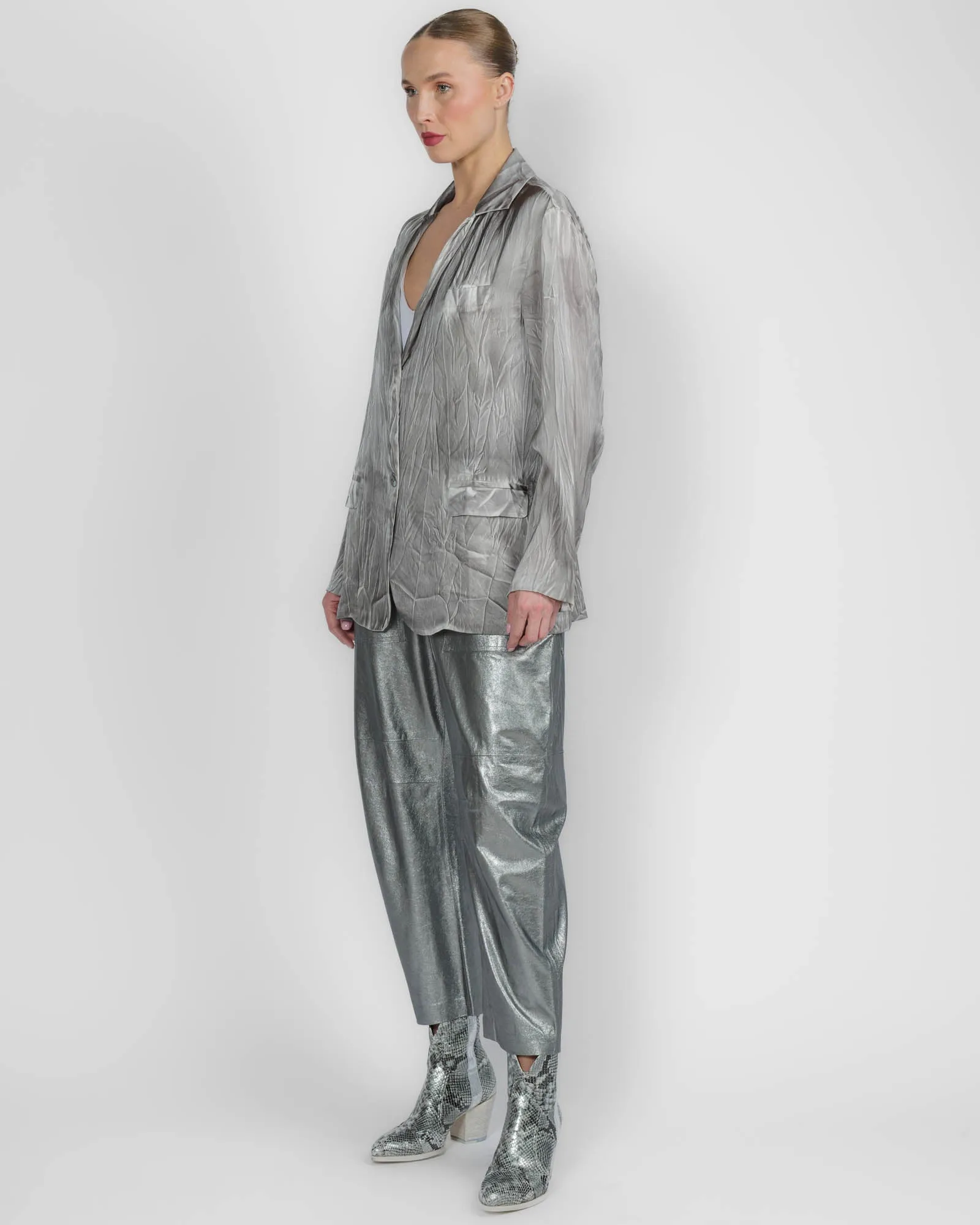 Crumpled Effect Jacket sold by TNT Fashion product image thumbnail 4