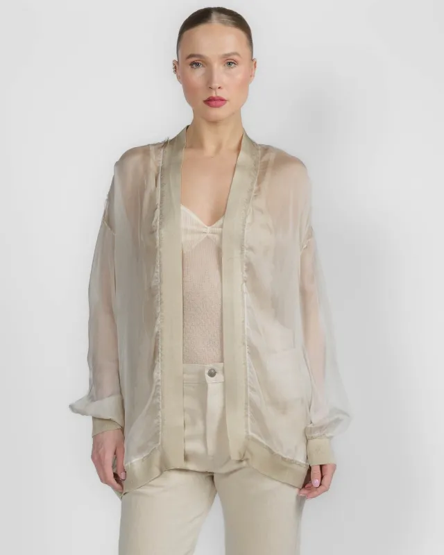 Painted Chiffon Cardigan made by Avant Toi