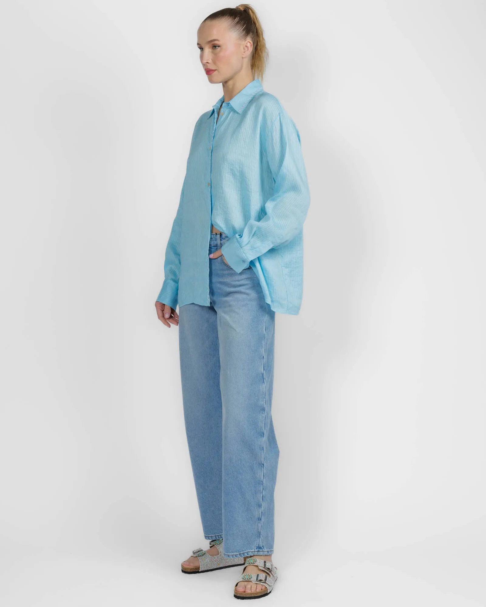 Pinstripe Shirt sold by TNT Fashion product image thumbnail 4