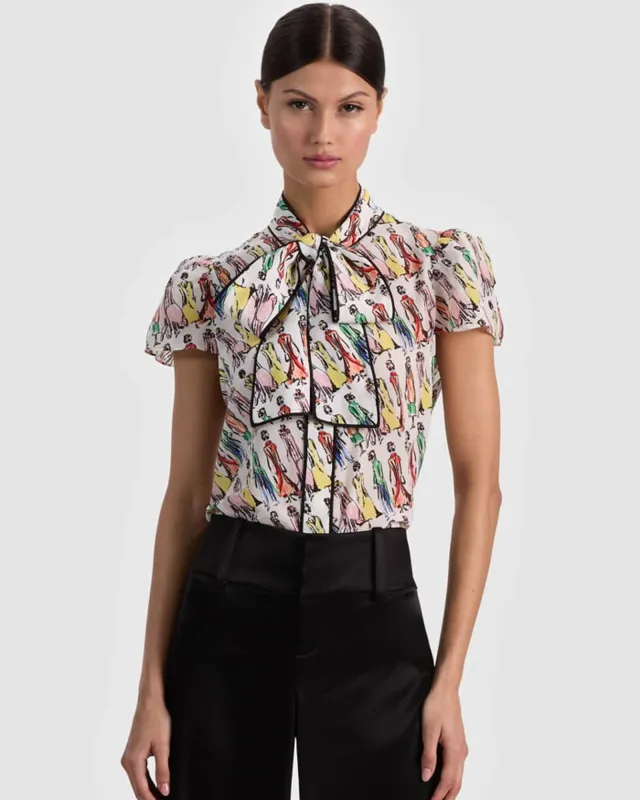 Jeannie Bow Top made by Alice + Olivia