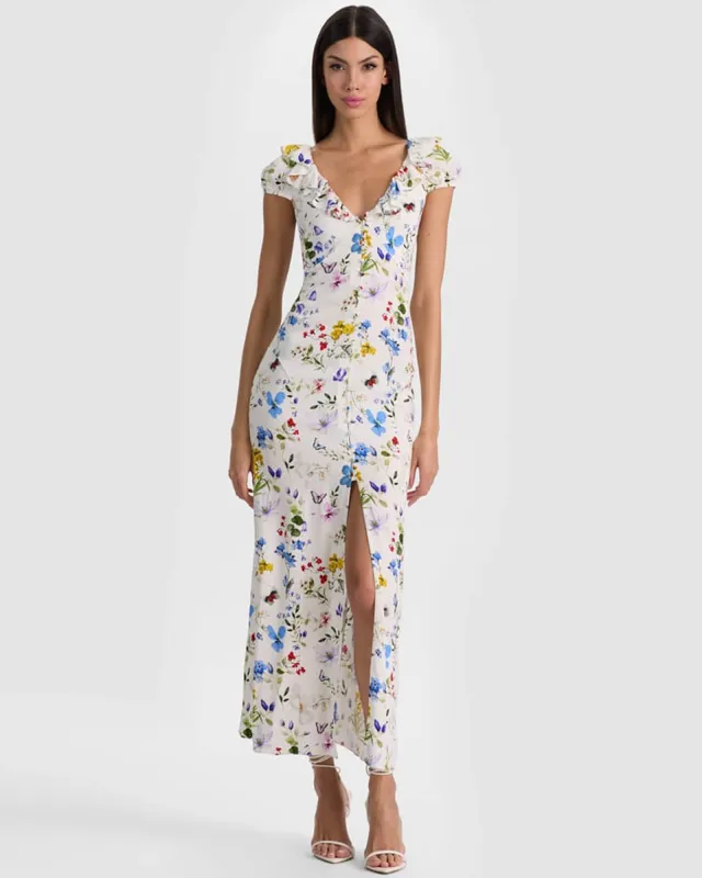 Tara V Seam Dress made by Alice + Olivia