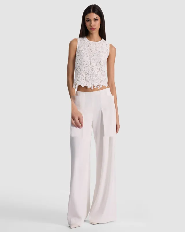 Amal Lace Tank made by Alice + Olivia