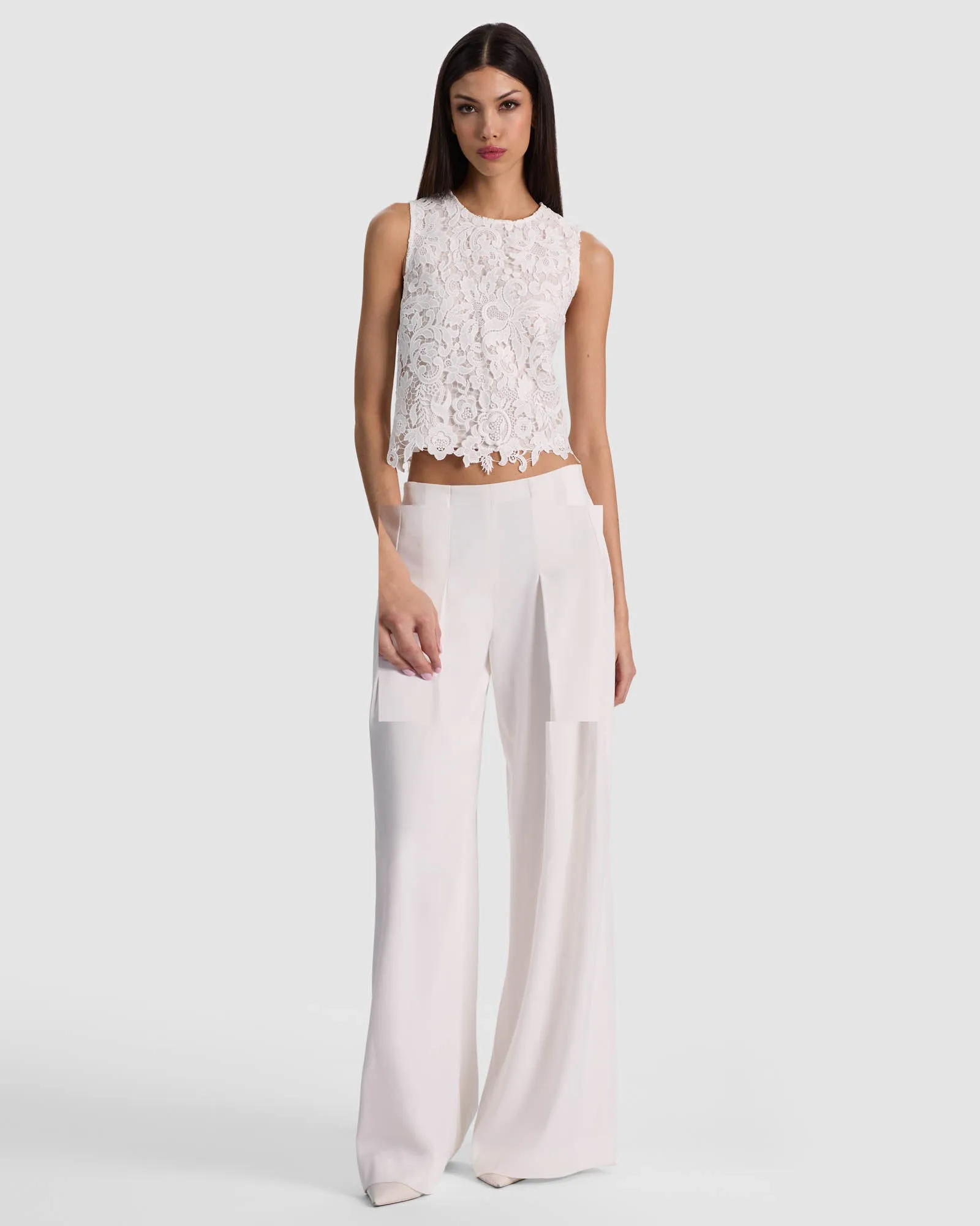 Amal Lace Tank sold by TNT Fashion