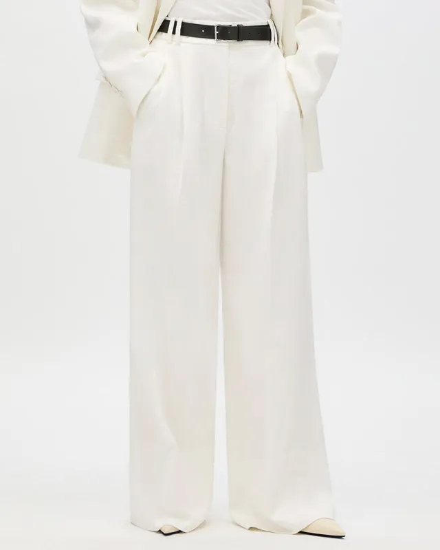 High Waisted Pleated Trouser made by Another Tomorrow