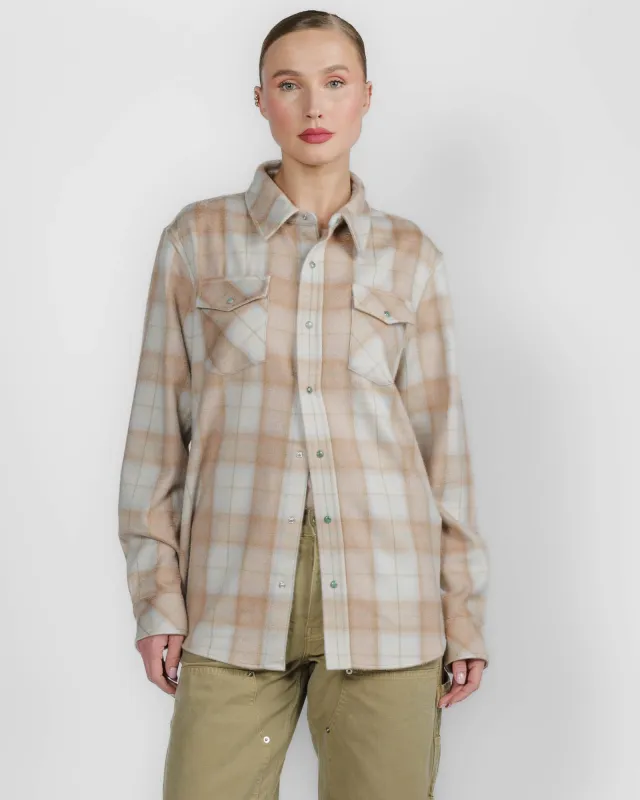 Champagne Tartan Shirt made by God's True Cashmere