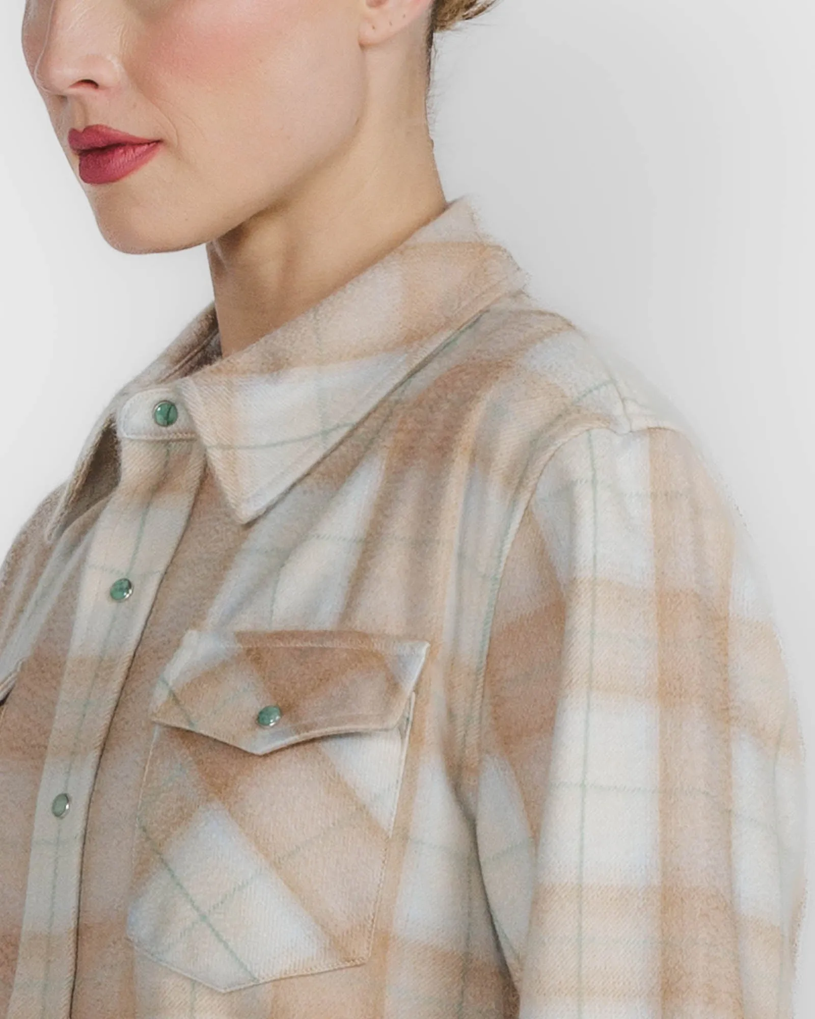 Champagne Tartan Shirt sold by TNT Fashion product image thumbnail 5