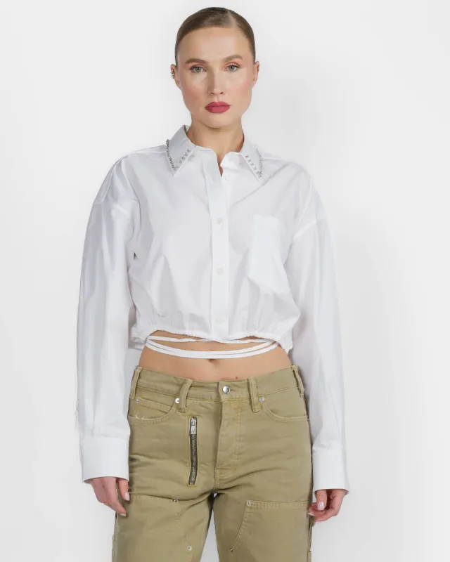 Wrap Crystal Shirt made by Alexander Wang