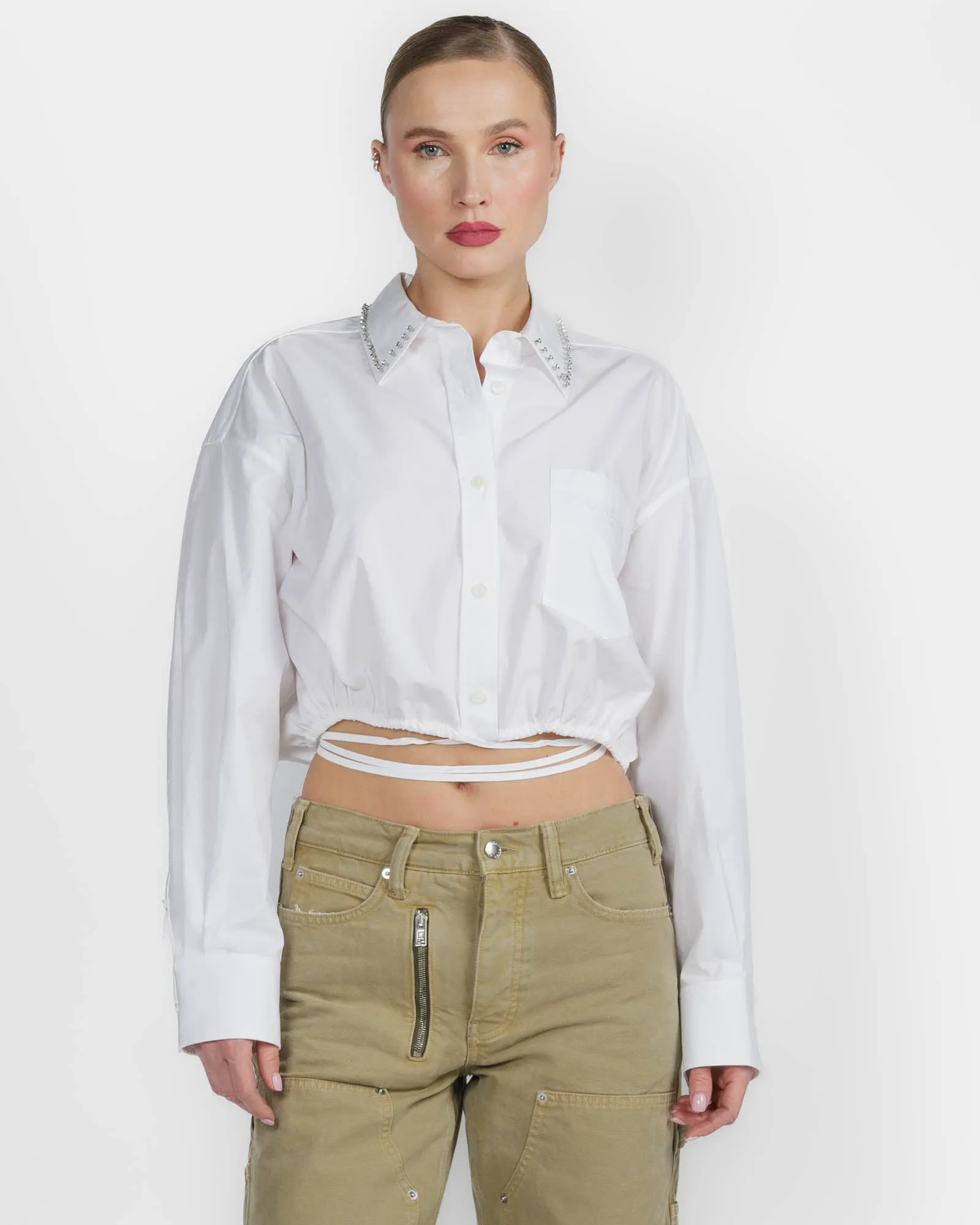 Wrap Crystal Shirt sold by TNT Fashion