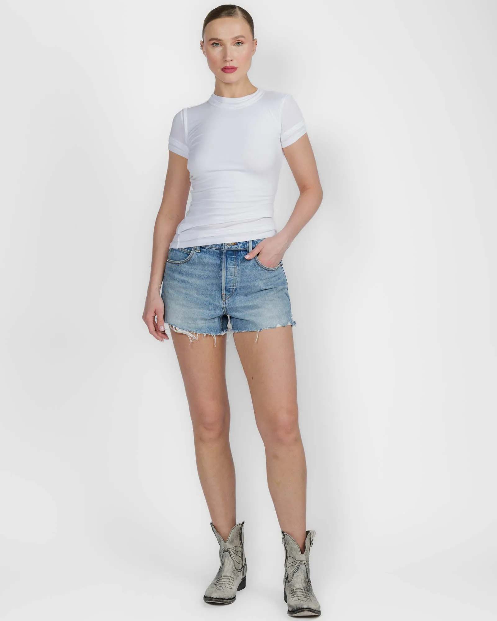 Layered Short Sleeve Top sold by TNT Fashion product image thumbnail 2