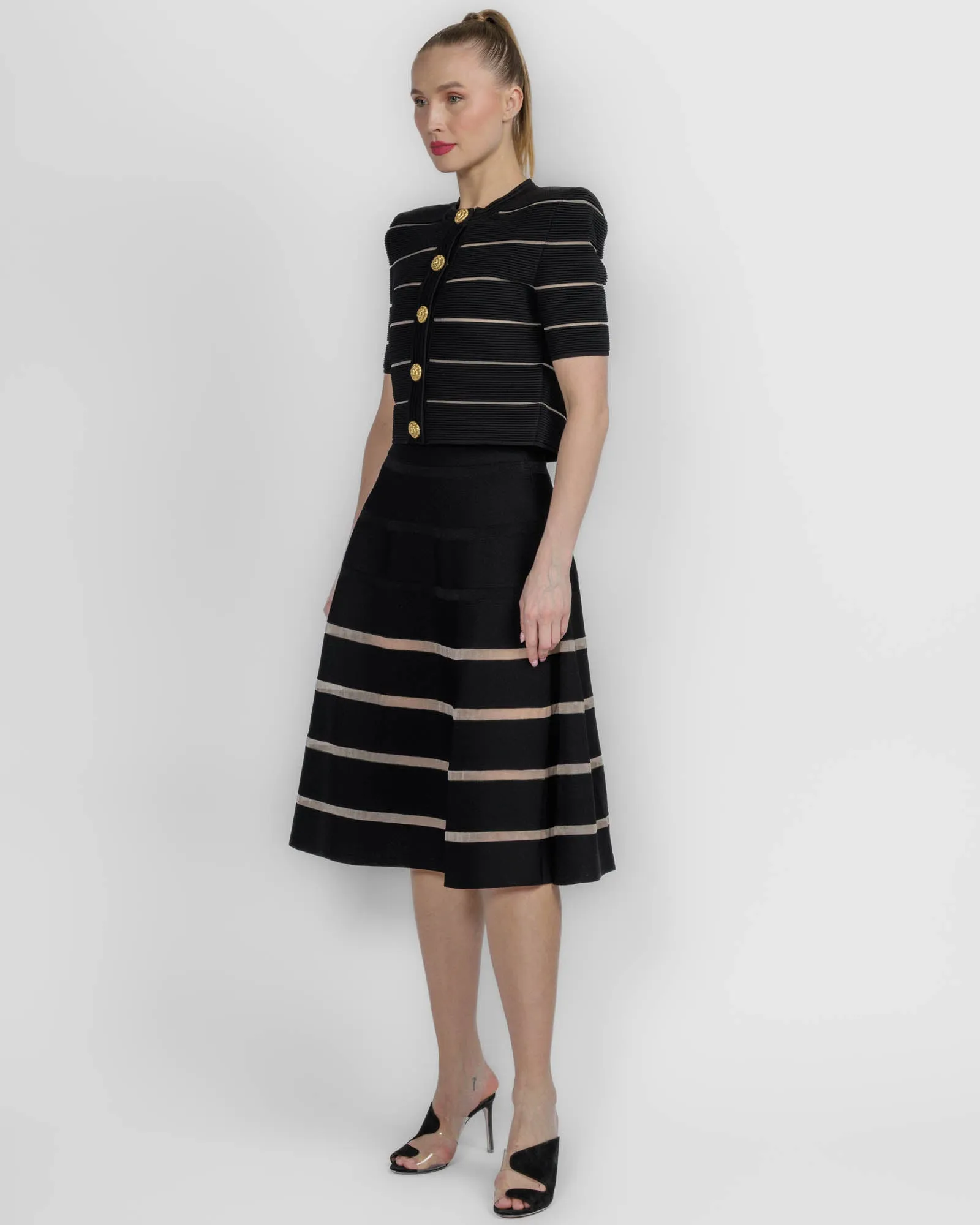 Stripe Flare Skirt sold by TNT Fashion product image thumbnail 4