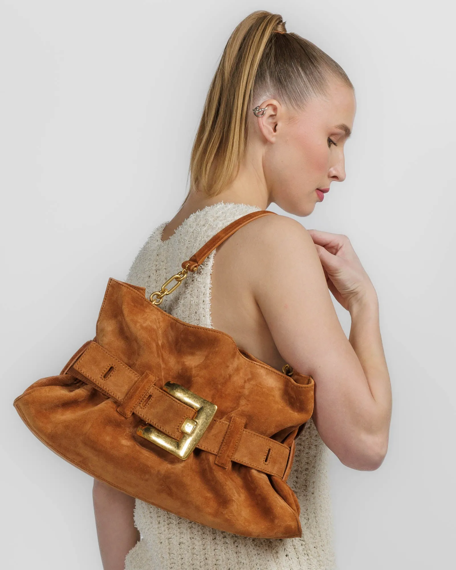 Anthem Medium Suede Bag sold by TNT Fashion product image thumbnail 2