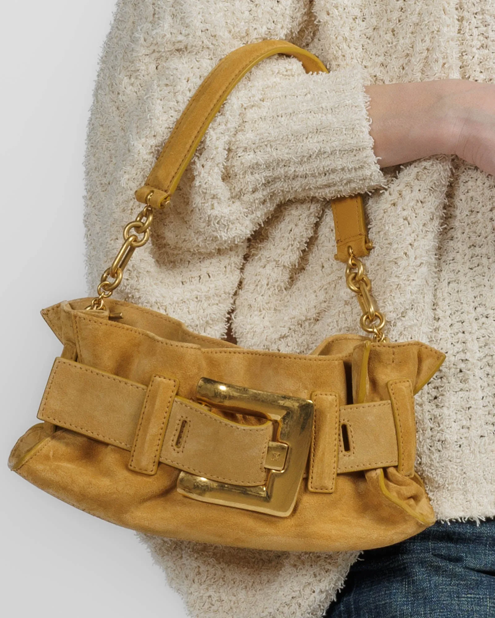 Anthem Mini Suede Bag sold by TNT Fashion