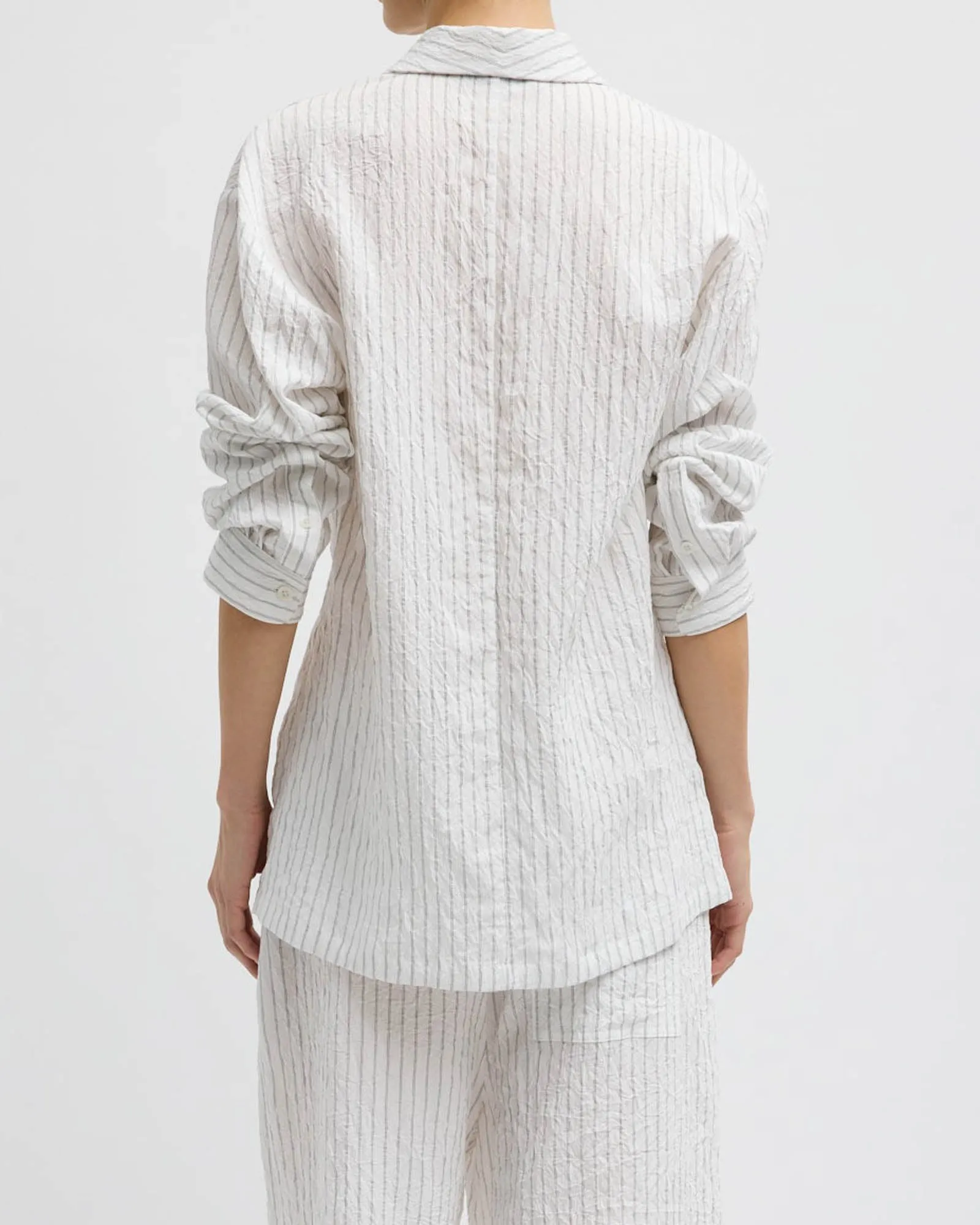 Crinkle Stripe Shawl Jacket sold by TNT Fashion product image thumbnail 3