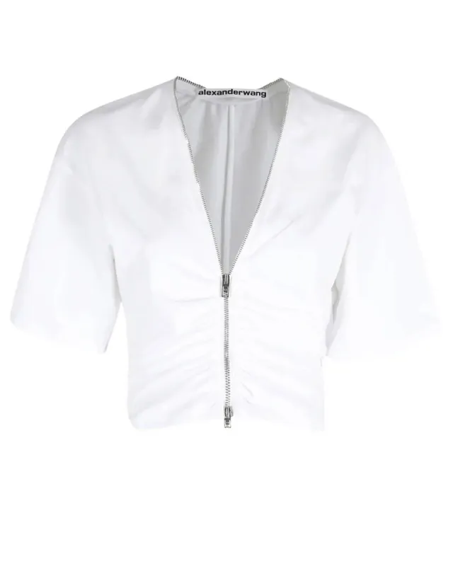 Zipper Gather Shirt made by Alexander Wang