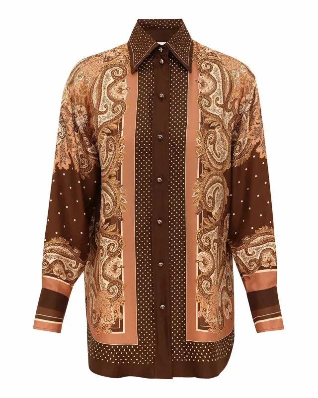 Luna Relaxed Shirt made by Zimmermann