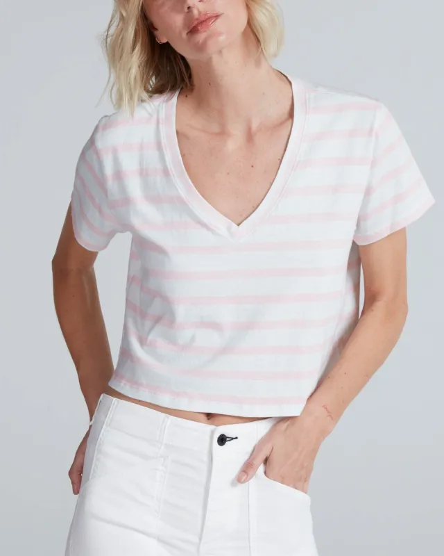 Shrunken V T-Shirt Stripe made by ASKK NY