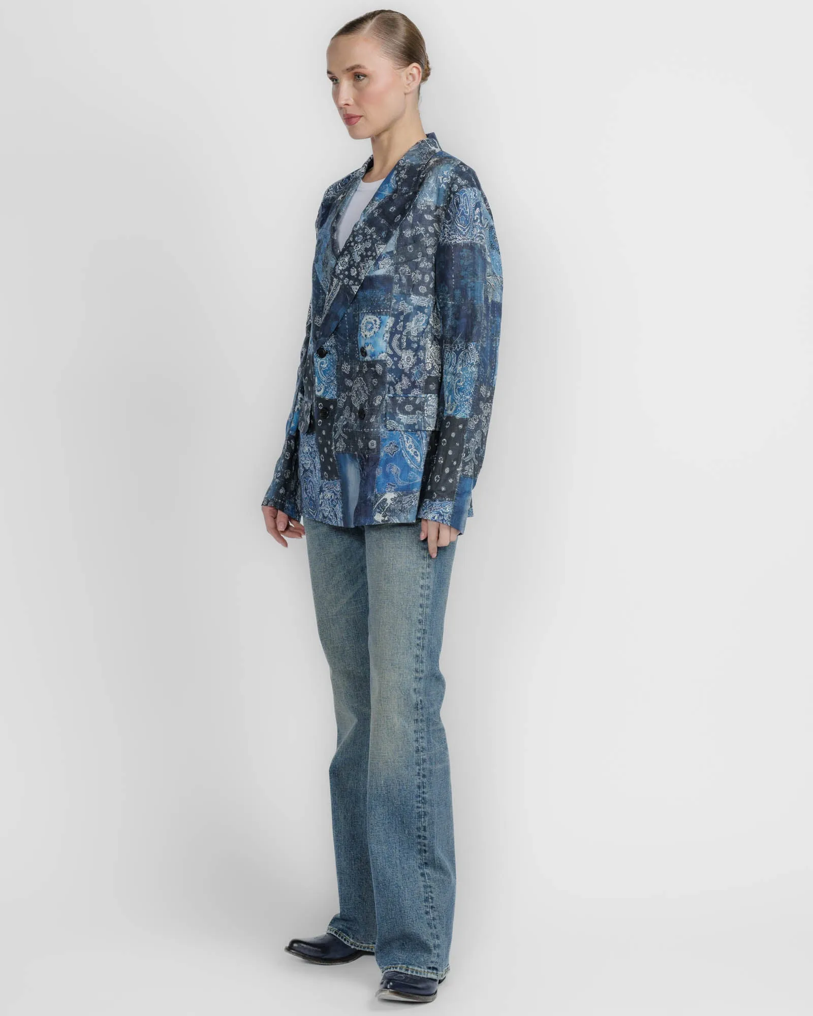 Double Peak Ragged Blazer sold by TNT Fashion product image thumbnail 4